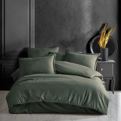 Постельное белье Clasy Stripe Satin Green