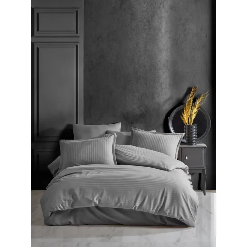 Постельное белье Clasy Stripe Satin Grey