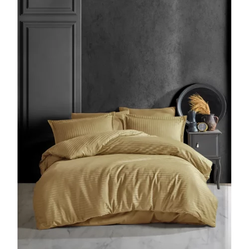 Постельное белье Clasy Stripe Satin Mustard